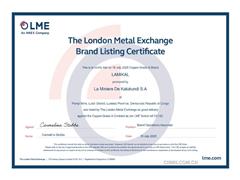 北方礦業(yè)LAMIKAL陰極銅通過LME注冊(cè)